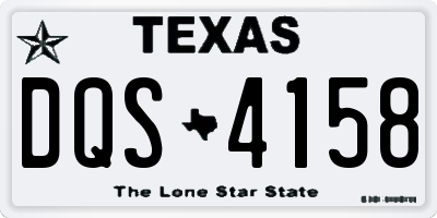 TX license plate DQS4158