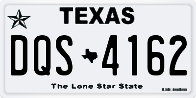 TX license plate DQS4162
