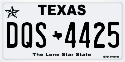 TX license plate DQS4425