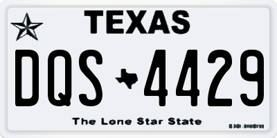 TX license plate DQS4429