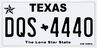 TX license plate DQS4440