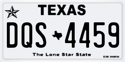 TX license plate DQS4459
