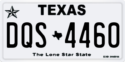 TX license plate DQS4460