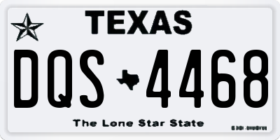 TX license plate DQS4468