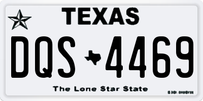 TX license plate DQS4469