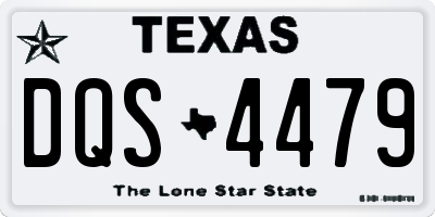 TX license plate DQS4479