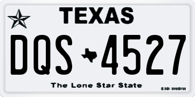 TX license plate DQS4527
