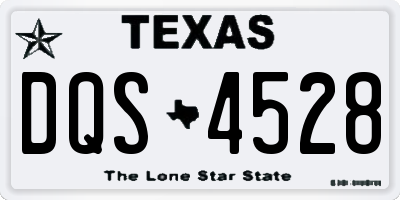 TX license plate DQS4528