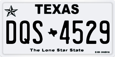TX license plate DQS4529