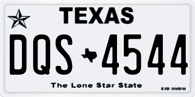 TX license plate DQS4544
