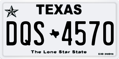 TX license plate DQS4570