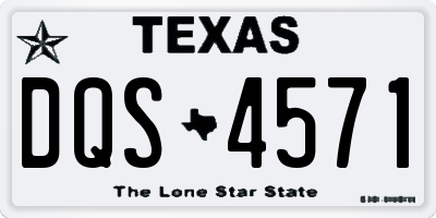 TX license plate DQS4571