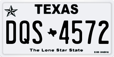 TX license plate DQS4572