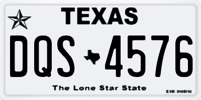 TX license plate DQS4576