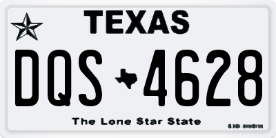 TX license plate DQS4628
