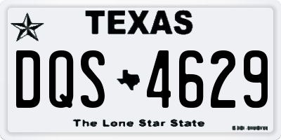 TX license plate DQS4629