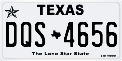 TX license plate DQS4656