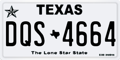 TX license plate DQS4664