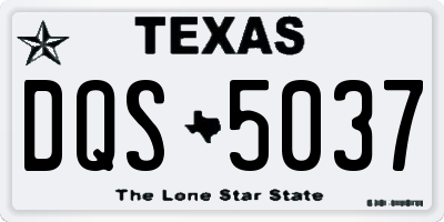 TX license plate DQS5037