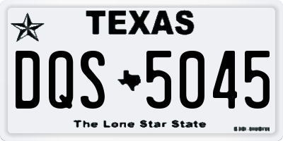 TX license plate DQS5045