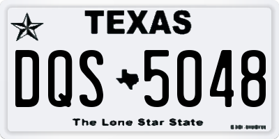 TX license plate DQS5048