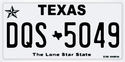 TX license plate DQS5049