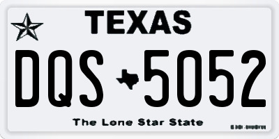 TX license plate DQS5052