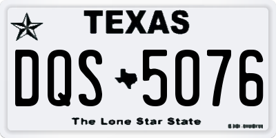 TX license plate DQS5076