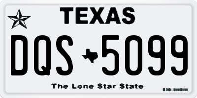 TX license plate DQS5099