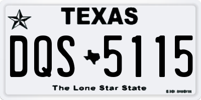 TX license plate DQS5115