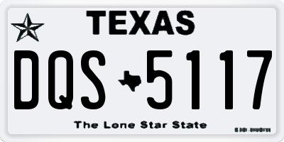 TX license plate DQS5117