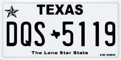 TX license plate DQS5119