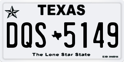 TX license plate DQS5149
