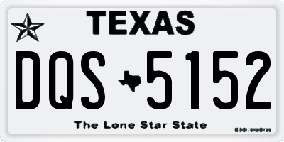 TX license plate DQS5152