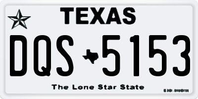 TX license plate DQS5153