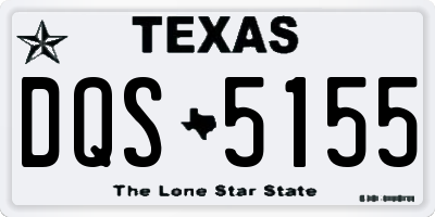 TX license plate DQS5155