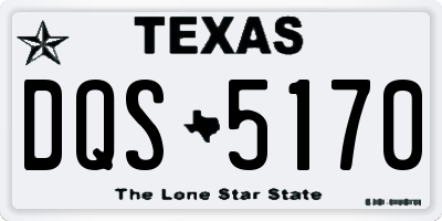 TX license plate DQS5170