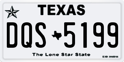 TX license plate DQS5199