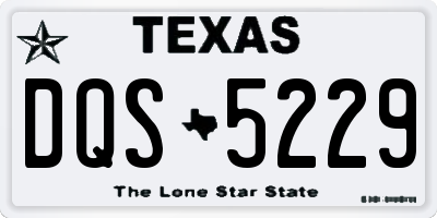 TX license plate DQS5229