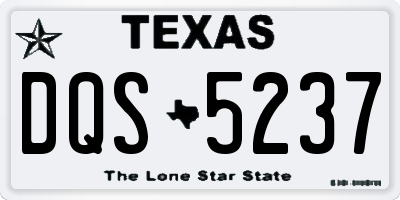 TX license plate DQS5237