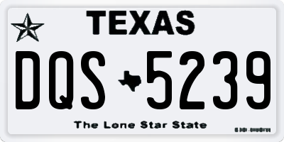 TX license plate DQS5239