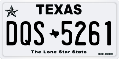TX license plate DQS5261