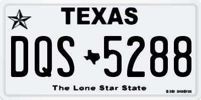 TX license plate DQS5288