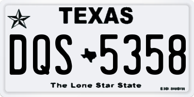 TX license plate DQS5358