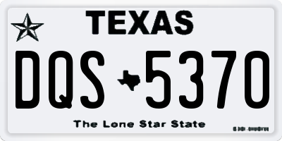 TX license plate DQS5370