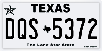 TX license plate DQS5372