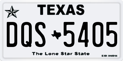 TX license plate DQS5405