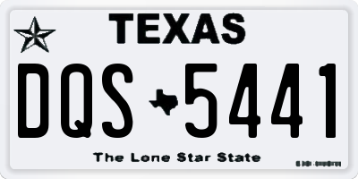 TX license plate DQS5441