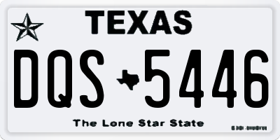 TX license plate DQS5446