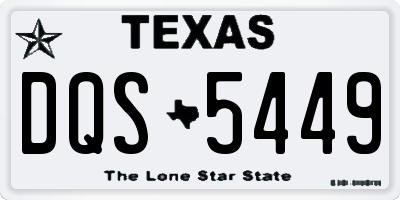TX license plate DQS5449